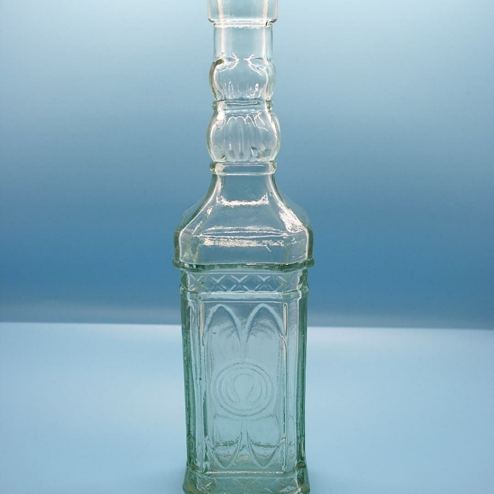 Clear Glass Bottle Decanter Vintage